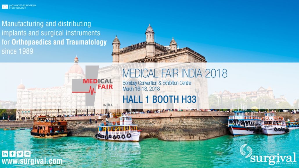 MEDICAL FAIR INDIA 2018: Surgival acude a Bombay para exponer sus productos